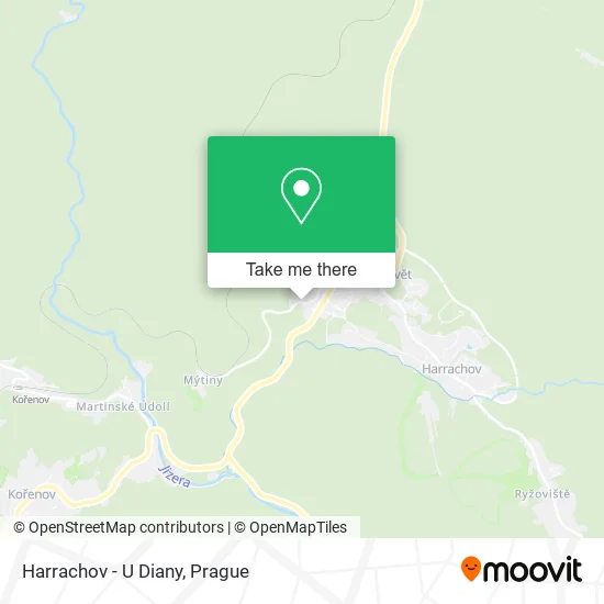 Карта Harrachov - U Diany