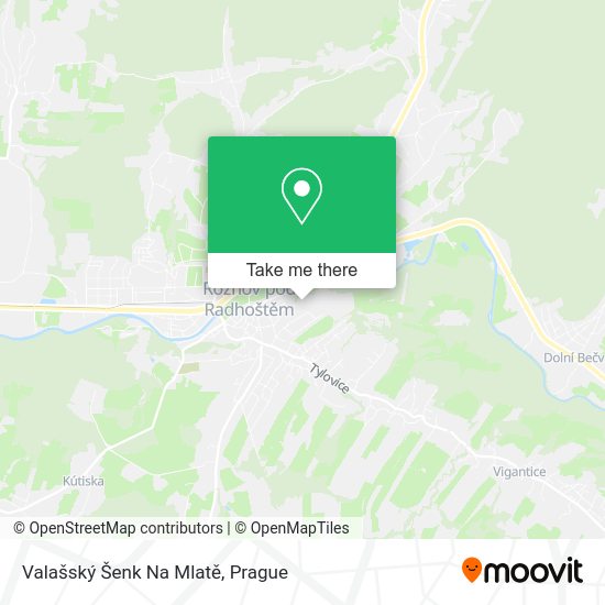 Valašský Šenk Na Mlatě map