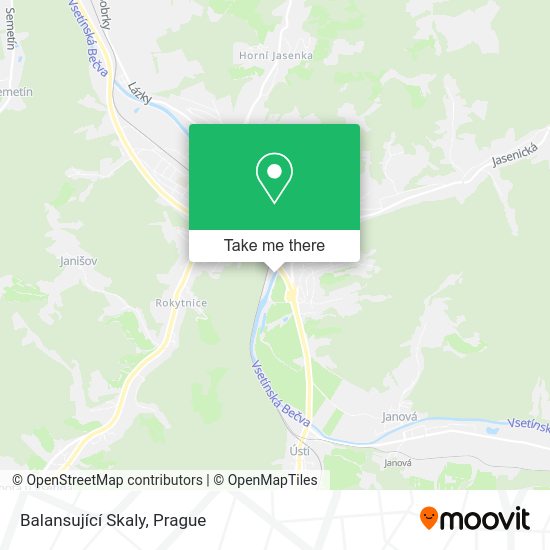 Balansující Skaly map