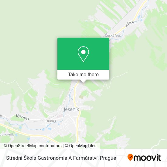 Střední Škola Gastronomie A Farmářství map