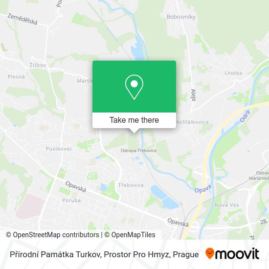 Přírodní Památka Turkov, Prostor Pro Hmyz map