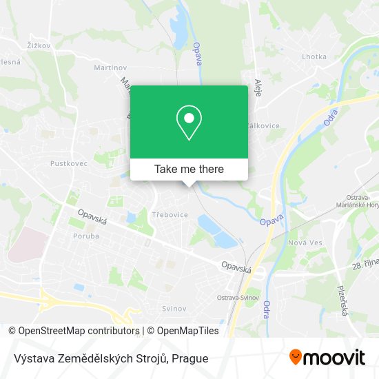 Výstava Zemědělských Strojů map