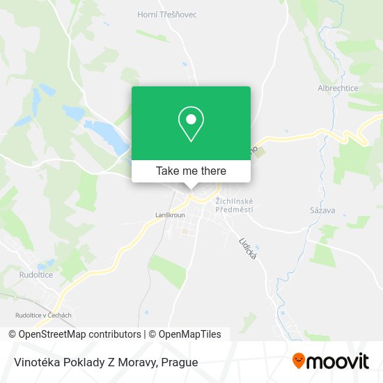 Vinotéka Poklady Z Moravy map