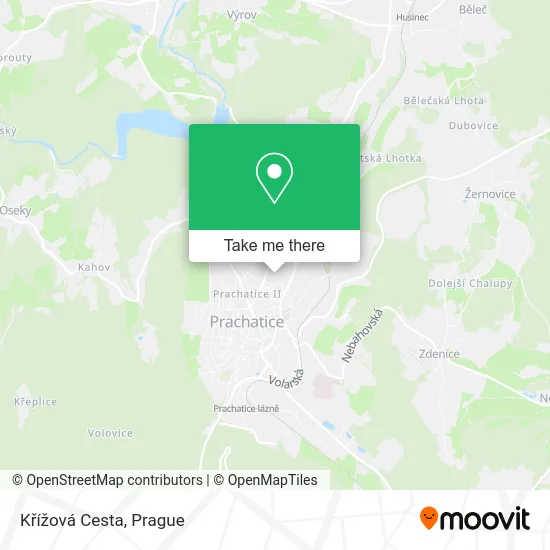Křížová Cesta map