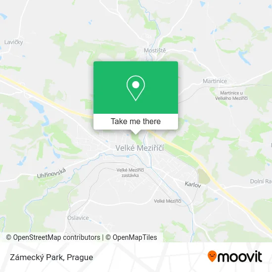 Zámecký Park map