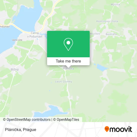 Карта Plánička