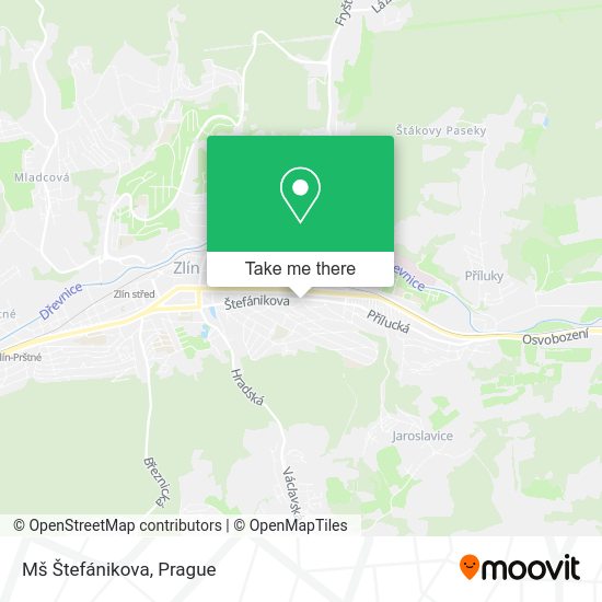 Mš Štefánikova map