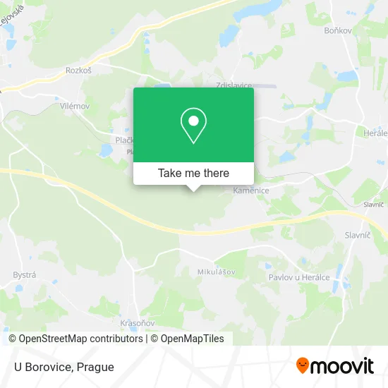 Карта U Borovice