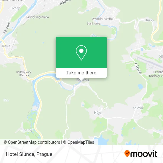 Карта Hotel Slunce