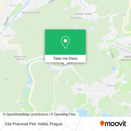 Zde Pracoval Petr Veliký map