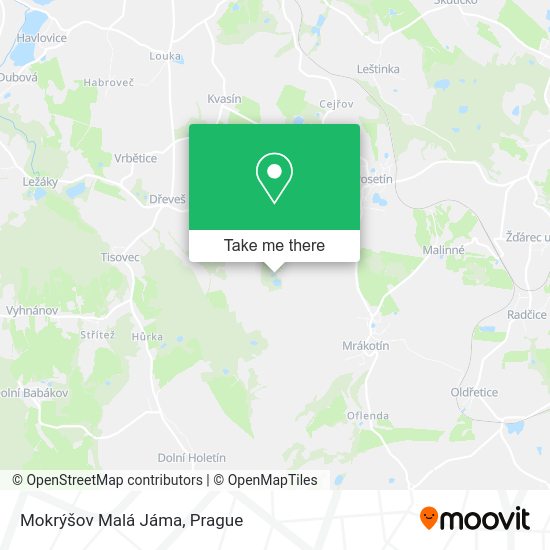 Mokrýšov Malá Jáma map