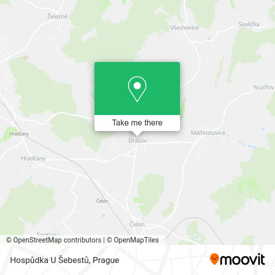 Карта Hospůdka U Šebestů