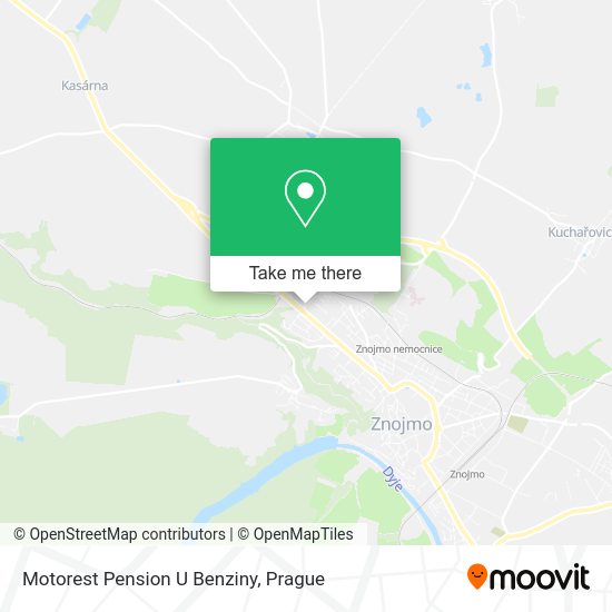 Карта Motorest Pension U Benziny