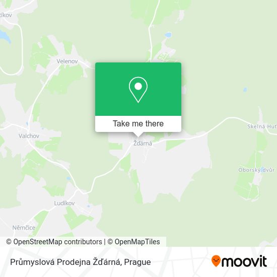 Карта Průmyslová Prodejna Žďárná
