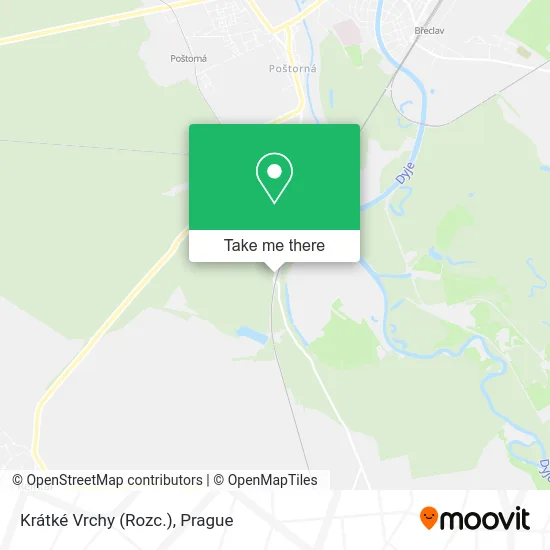 Карта Krátké Vrchy (Rozc.)