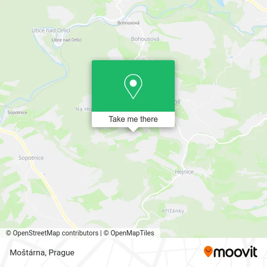 Карта Moštárna