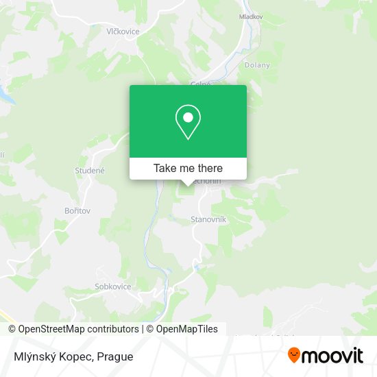 Mlýnský Kopec map