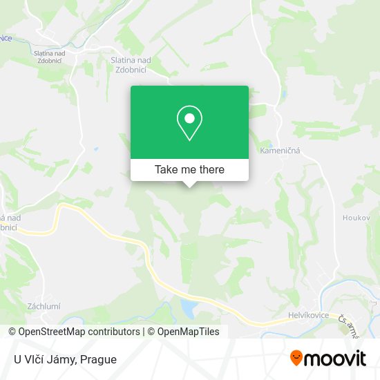 U Vlčí Jámy map