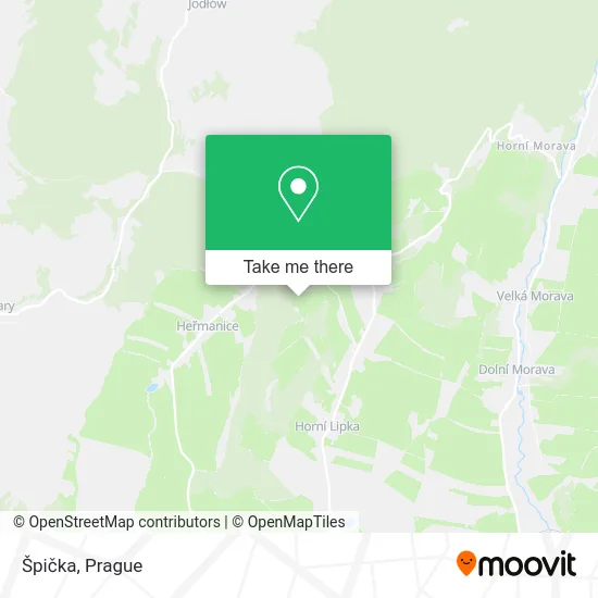 Карта Špička