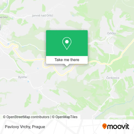 Карта Pavlovy Vrchy