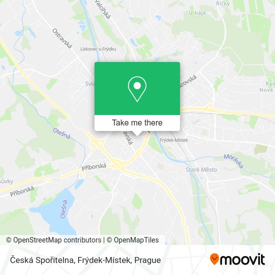 Česká Spořitelna, Frýdek-Místek map