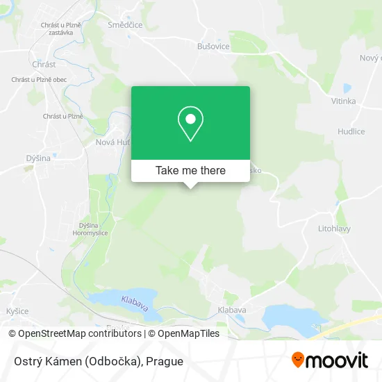 Ostrý Kámen (Odbočka) map
