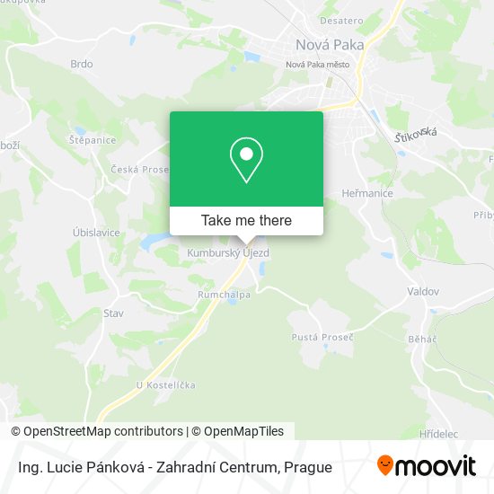 Ing. Lucie Pánková - Zahradní Centrum map