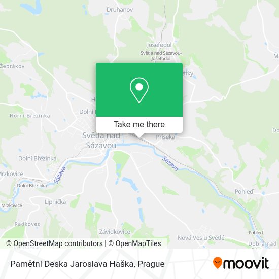Pamětní Deska Jaroslava Haška map