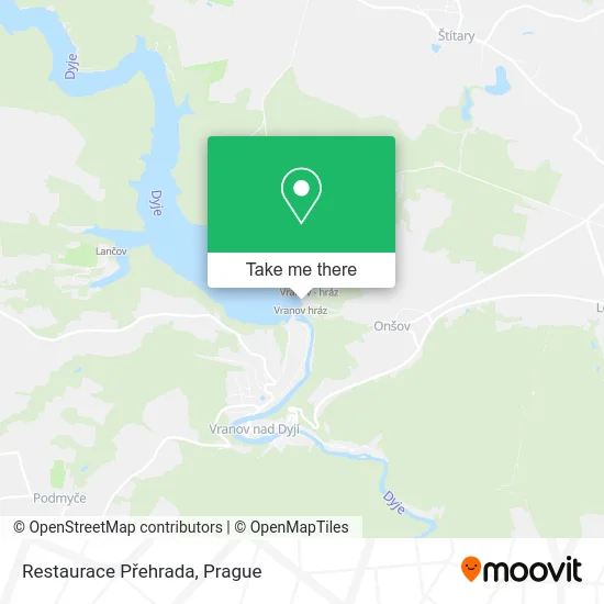 Карта Restaurace Přehrada