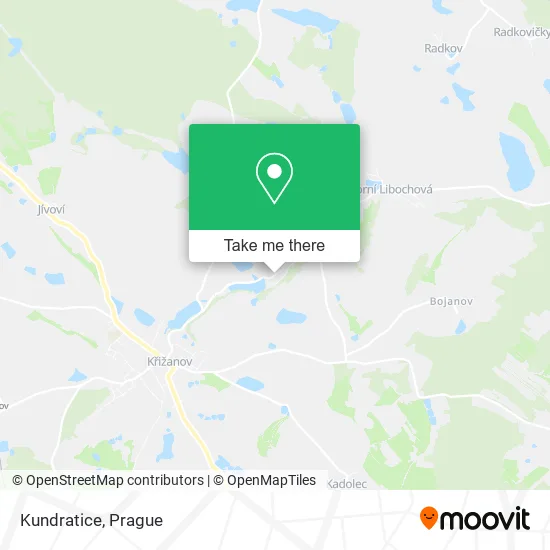 Карта Kundratice