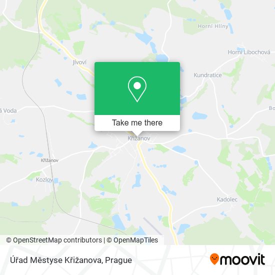 Úřad Městyse Křižanova map