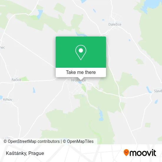 Карта Kaštánky