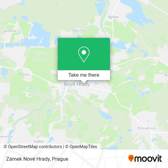 Zámek Nové Hrady map