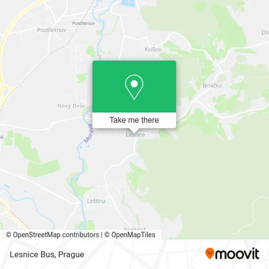 Карта Lesnice Bus