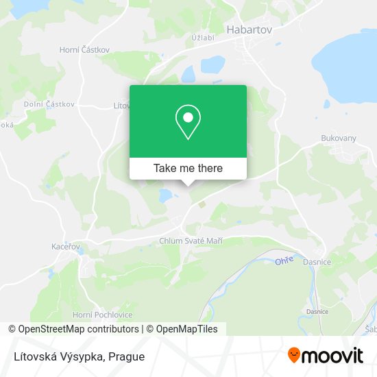 Lítovská Výsypka map
