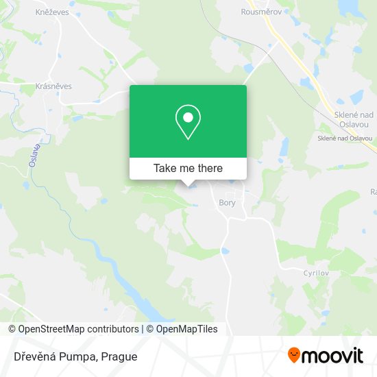 Dřevěná Pumpa map