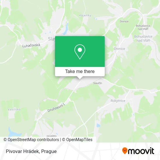 Карта Pivovar Hrádek