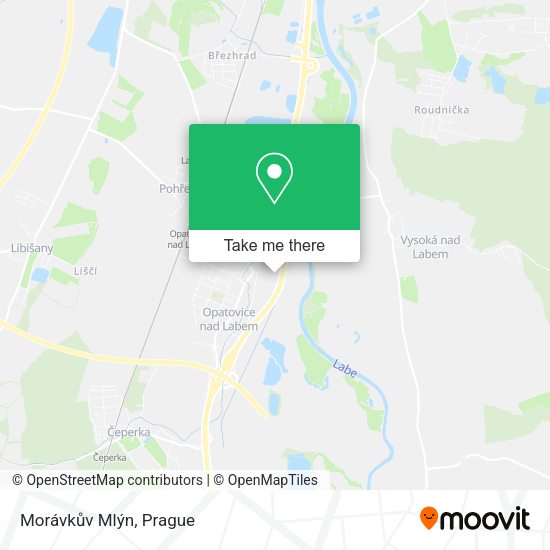 Morávkův Mlýn map