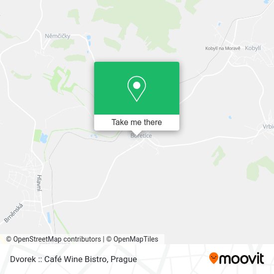Dvorek :: Café Wine Bistro map
