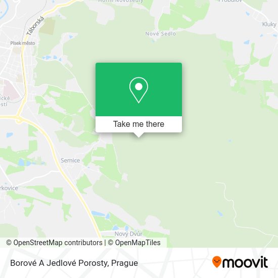 Borové A Jedlové Porosty map