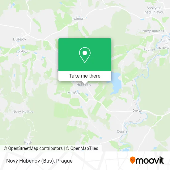 Nový Hubenov (Bus) map