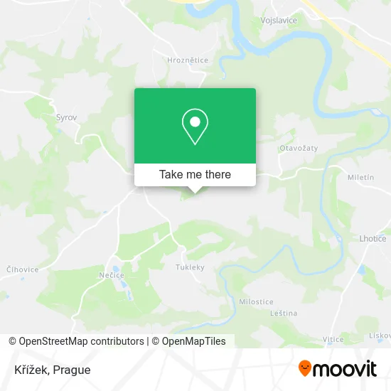 Křížek map