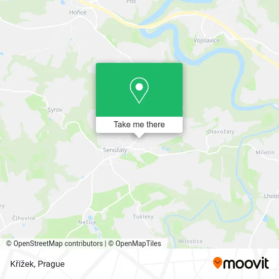Křížek map