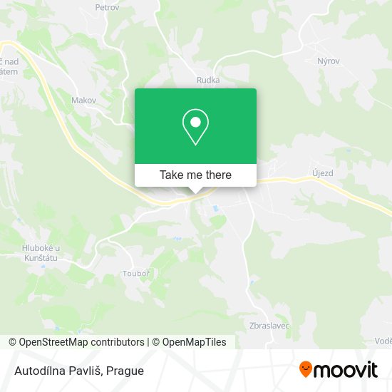 Autodílna Pavliš map