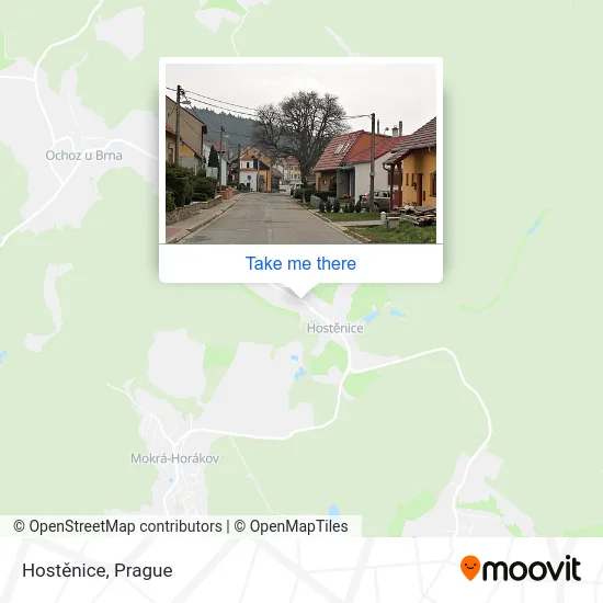 Карта Hostěnice