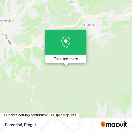 Карта Papradná