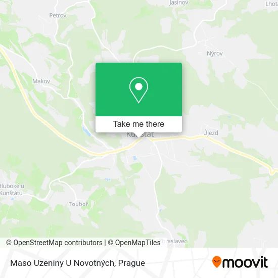 Карта Maso Uzeniny U Novotných