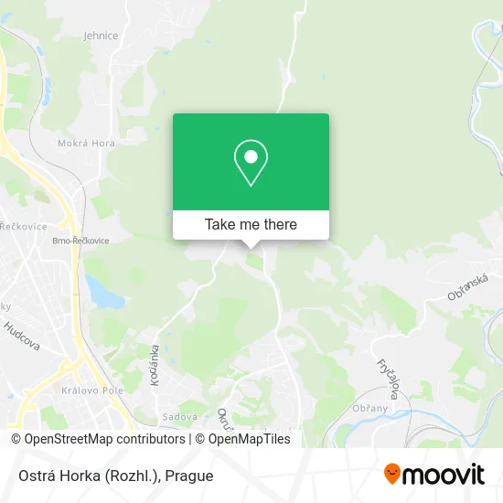 Карта Ostrá Horka (Rozhl.)