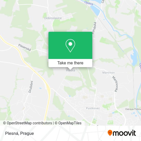 Карта Plesná