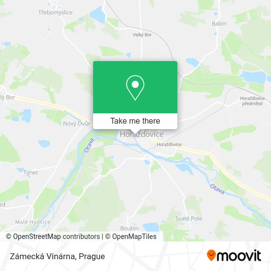 Карта Zámecká Vinárna
